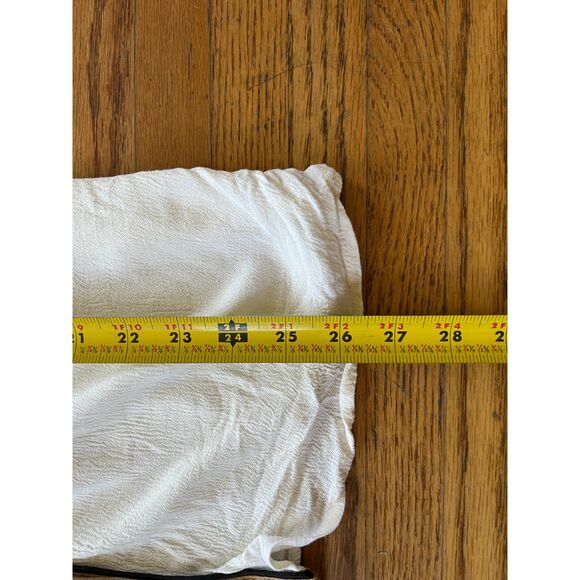 John Moon Cream Embroidered Fringe Snap Button Western Shirt  Women's Size Large - Picture 7 of 9